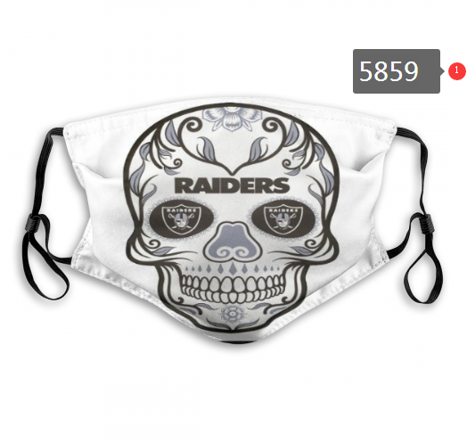 2020 NFL Oakland Raiders #13 Dust mask with filter->nfl dust mask->Sports Accessory